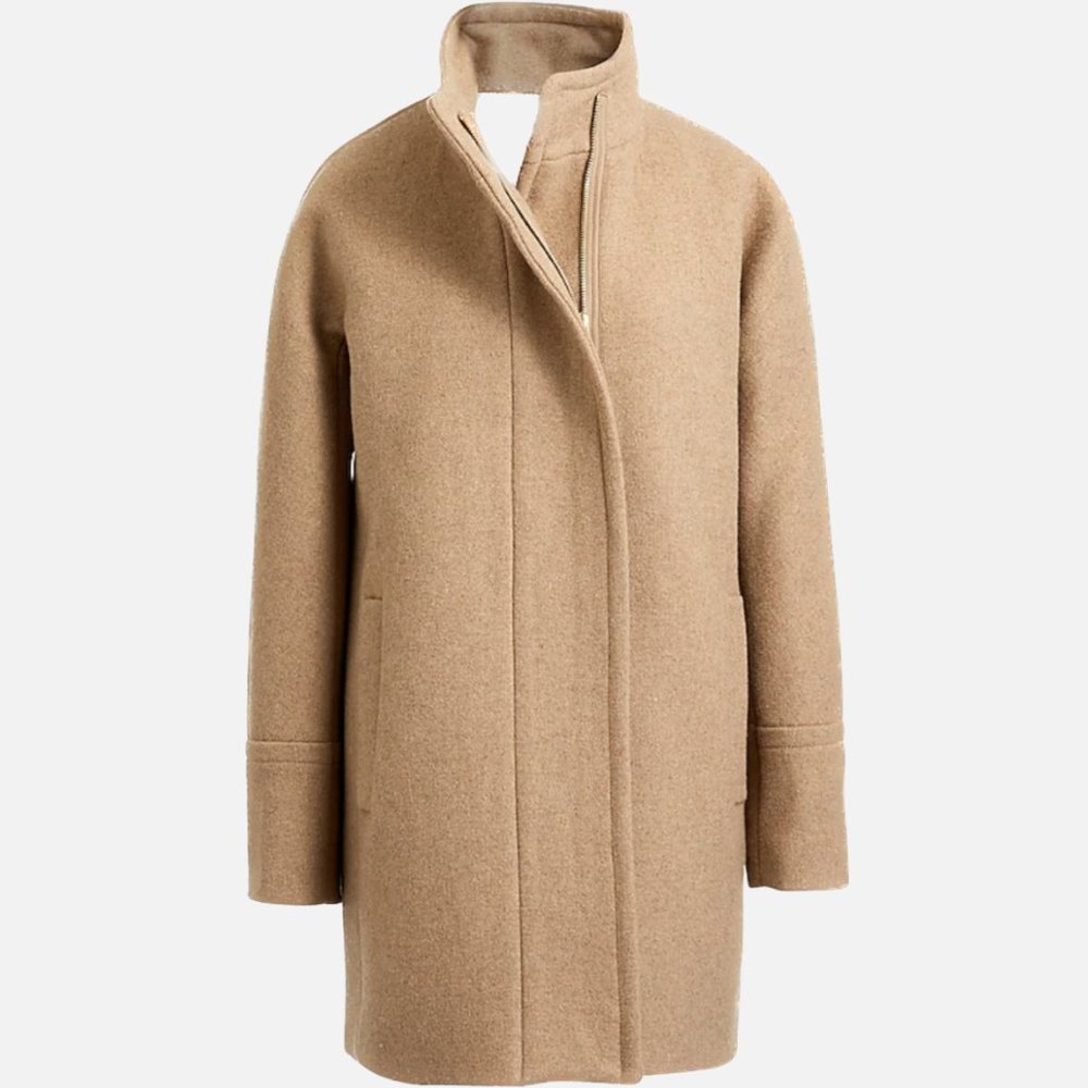 J. Crew City Coat, Heather Acorn